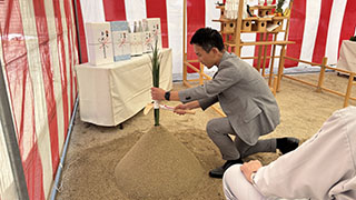 福岡市城南区別府の別府7丁目PJの地鎮祭を開催しました。